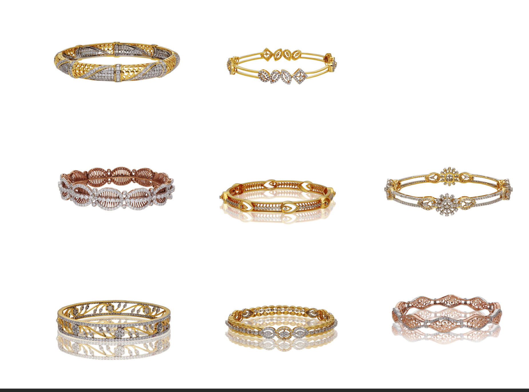 Gold Bangles Collection 